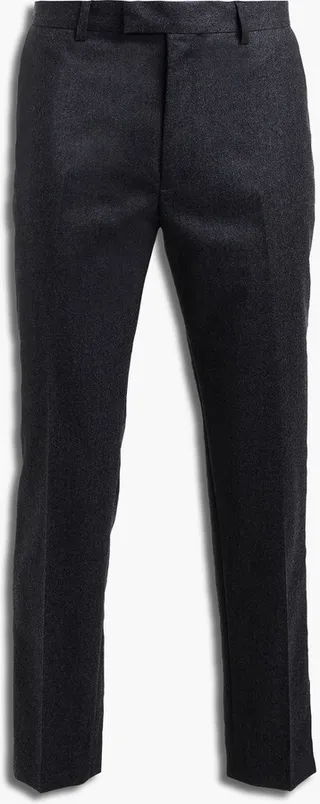 Tapered brushed wool-twill pants