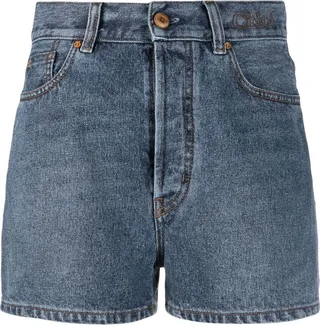 High-Waisted Denim Shorts