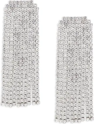 Etienne Silverplated & Cubic Zirconia Drop Earrings