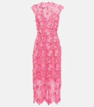 Lace midi dress