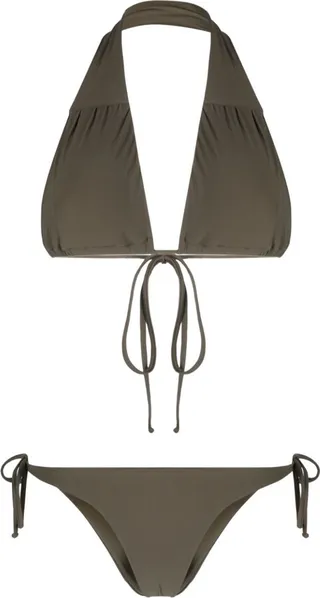 Gathering-Detail Halterneck Bikini