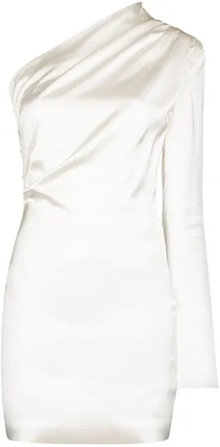 Charras one-shoulder minidress