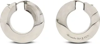 Eyelet hoop earrings