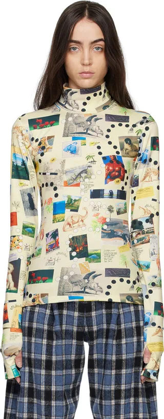 Kijun Yellow Collage Turtleneck