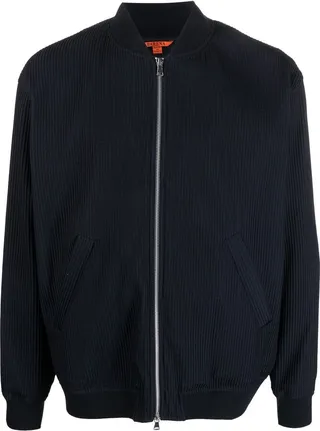 Ribbed Bomber Jacket