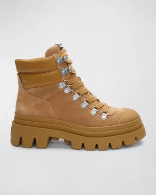 Patagonie Suede Lace-Up Hiking Boots