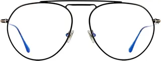 Tom Ford FT 5730-B 002 Unisex Pilot Eyeglasses Black 56mm