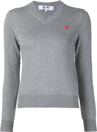 Mini Heart V-Neck Jumper