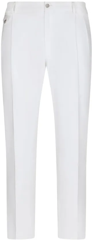 Tapered Cotton Trousers