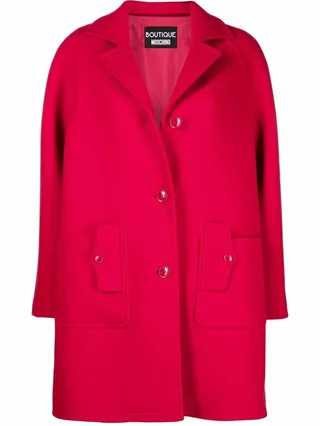 Single-Breasted Wool Coat