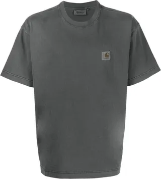 logo-patch cotton T-shirt