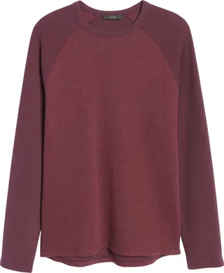 Double Knit Baseball Crewneck T-Shirt