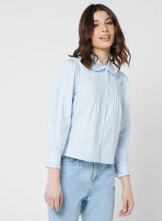 Ruffle Hem Detail Shirt