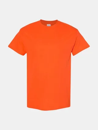 Gildan Gildan Mens Heavy Cotton Short Sleeve T-Shirt (Pack of 5) - Orange