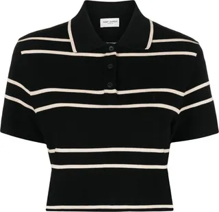 Stripped Cotton Polo-Shirt