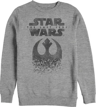 Men's Star Wars The Last Jedi Rebel Logo Fleck Sweatshirt - Athletic Heather - 2X Large