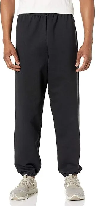 Hanes Men's EcoSmart Non-Pocket Sweatpant (Black) Clothing