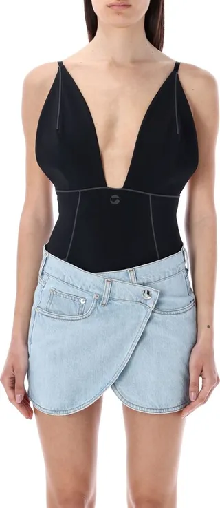 V-neck Bodysuit