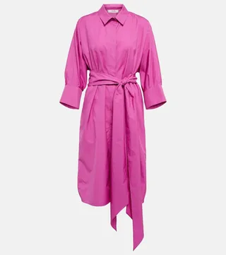 Tabata cotton poplin shirt dress