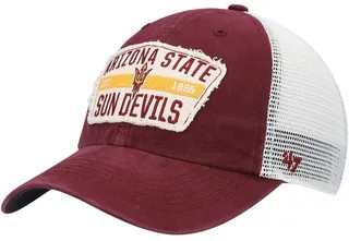 Men's Maroon Arizona State Sun Devils Crawford Clean Up Trucker Snapback Hat