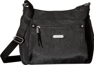 Baggallini New Classic Uptown Bagg with RFID Phone Wristlet (Black) Bags