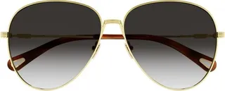 Chloé Eyewear Aviator Frame Sunglasses