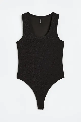Glittery Thong Bodysuit