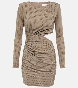 Rhinestone-embellished minidress