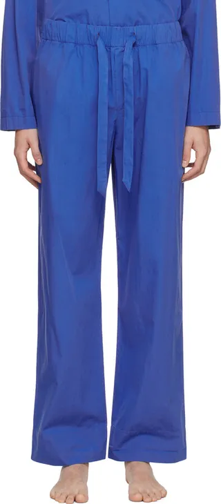 Tekla Blue Oversized Pyjama Pants