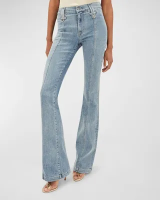 Beverly High-Rise Skinny Flare Jeans