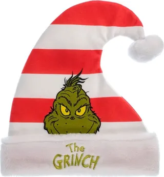 Dr. Suess The Grinch Who Stole Christmas Santa Hat 16"