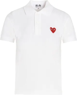 Comme des Garçons Play Heart Patch Polo Shirt