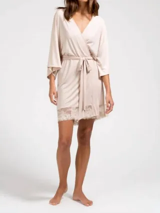 Rosalia Elevated Everyday Robe in Antique Rose