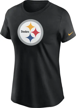 Nike Women's Logo Essential (NFL Pittsburgh Steelers) T-Shirt in Black