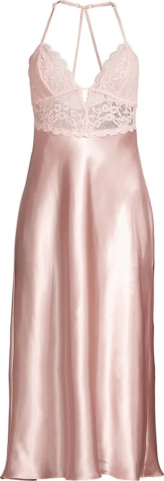 Eliza Satin & Lace Gown