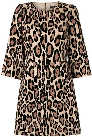 Leopard-Print Mini Dress