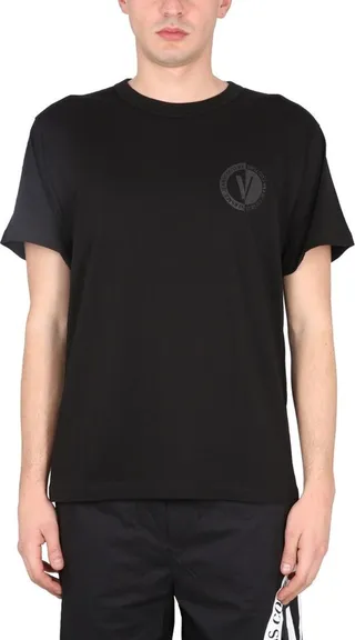 Versace Jeans Couture Logo-Printed Crewneck T-Shirt