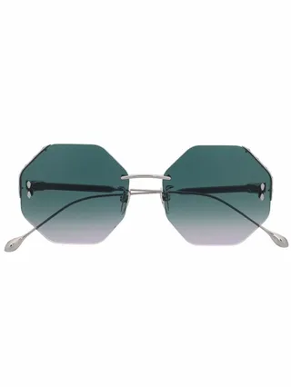 Rimless Geometric-Frame Sunglasses