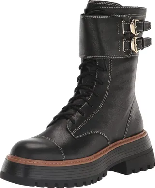 Vince Camuto Women's Footwear Women's Monchia Double Buckle Combat Boot