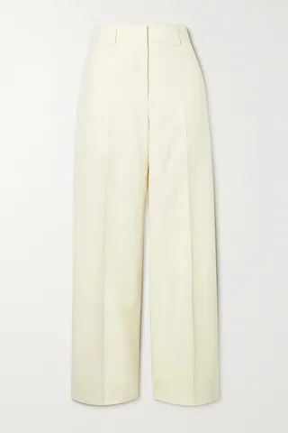 Brioni - Silk-canvas Straight-leg Pants - Off-white