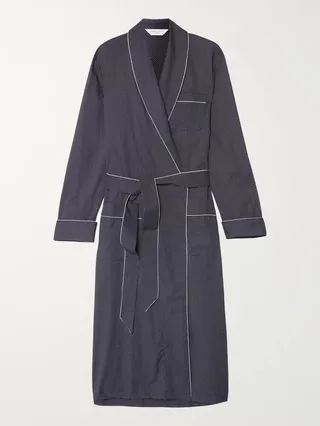 Plaza Polka-Dot Cotton Robe