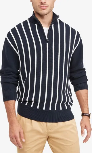 Tommy Hilfiger Men's Rory Quarter Zip Sweater