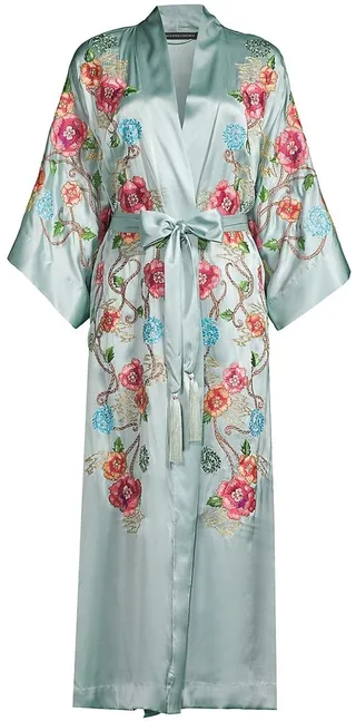 Silk Embroidered Robe