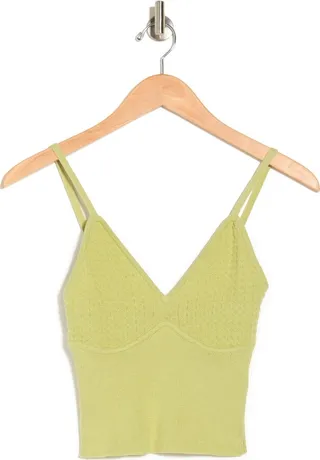 Point Her Out Corset Crop Sweater Camisole