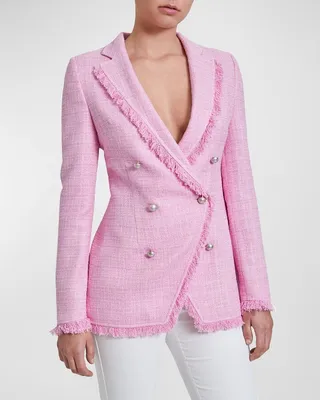 Saba Double-Breasted Tweed Jacket