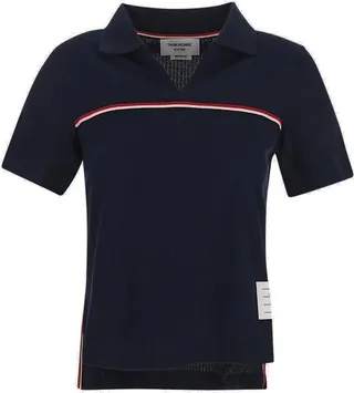 Thom Browne RWB Stripe Detailed Polo Shirt