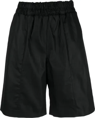 Knee-Length Cotton Shorts
