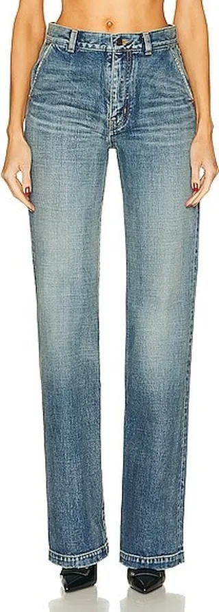 Saint Laurent Jane Jeans in Blue