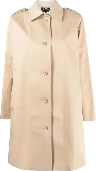 Single-Breasted Midi Coat