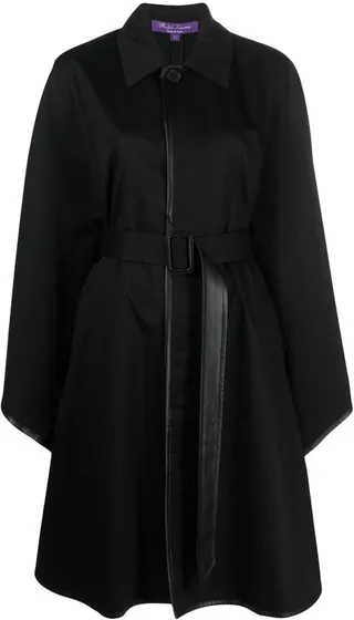 Lenore cotton cape coat